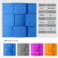 Wall 3D Board Wall Panel Covering 3D Polyester Fiber Acoustic Panel